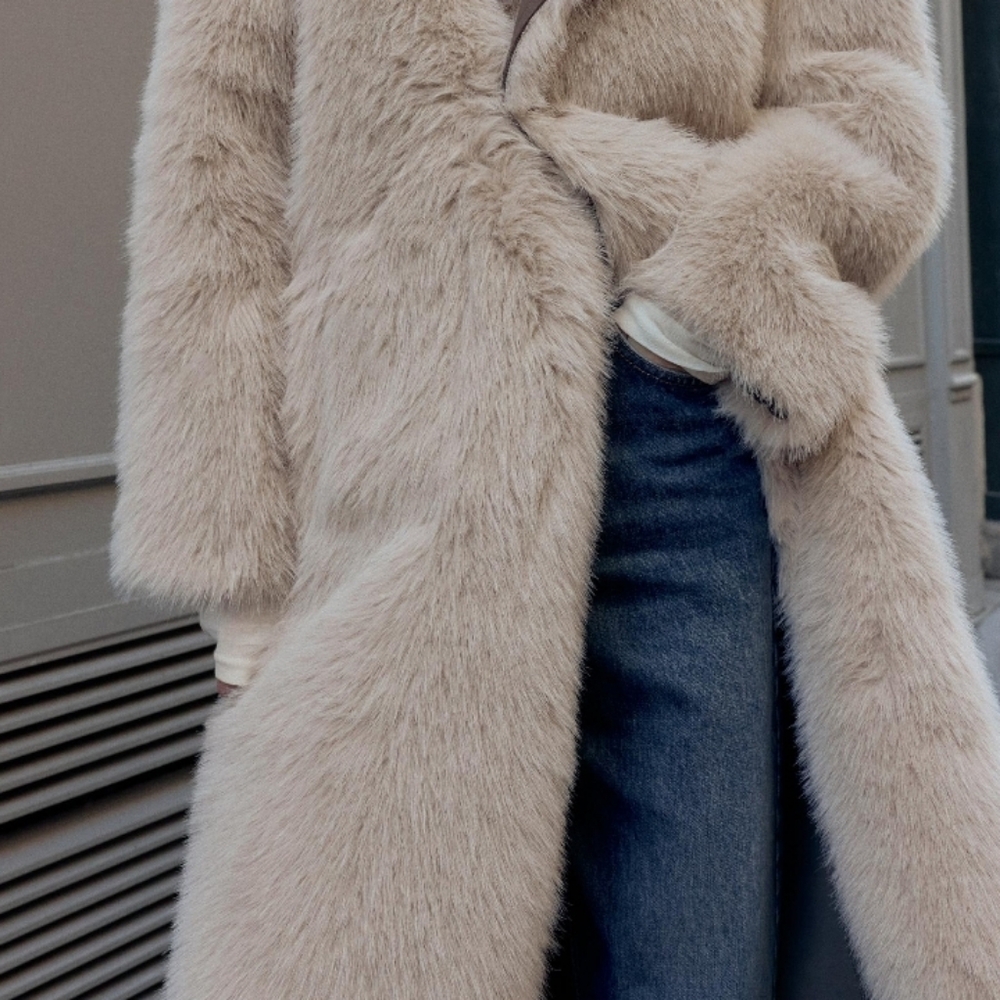 ZARA Reversible Faux Fur Double-Faced Coat(Mink, US S,M,L/EUR S,M,L) - Picture 5 of 16